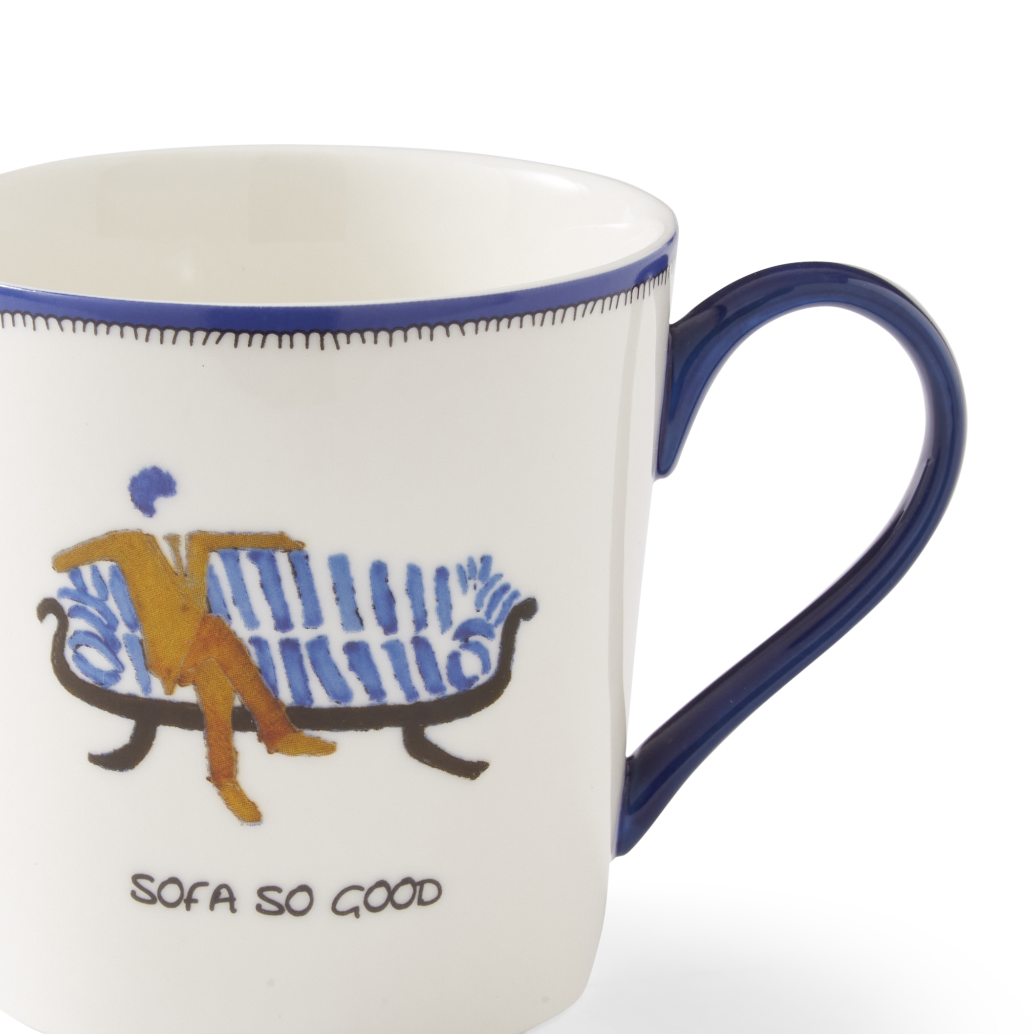 Kit Kemp Doodles Sofa So Good Mug image number null